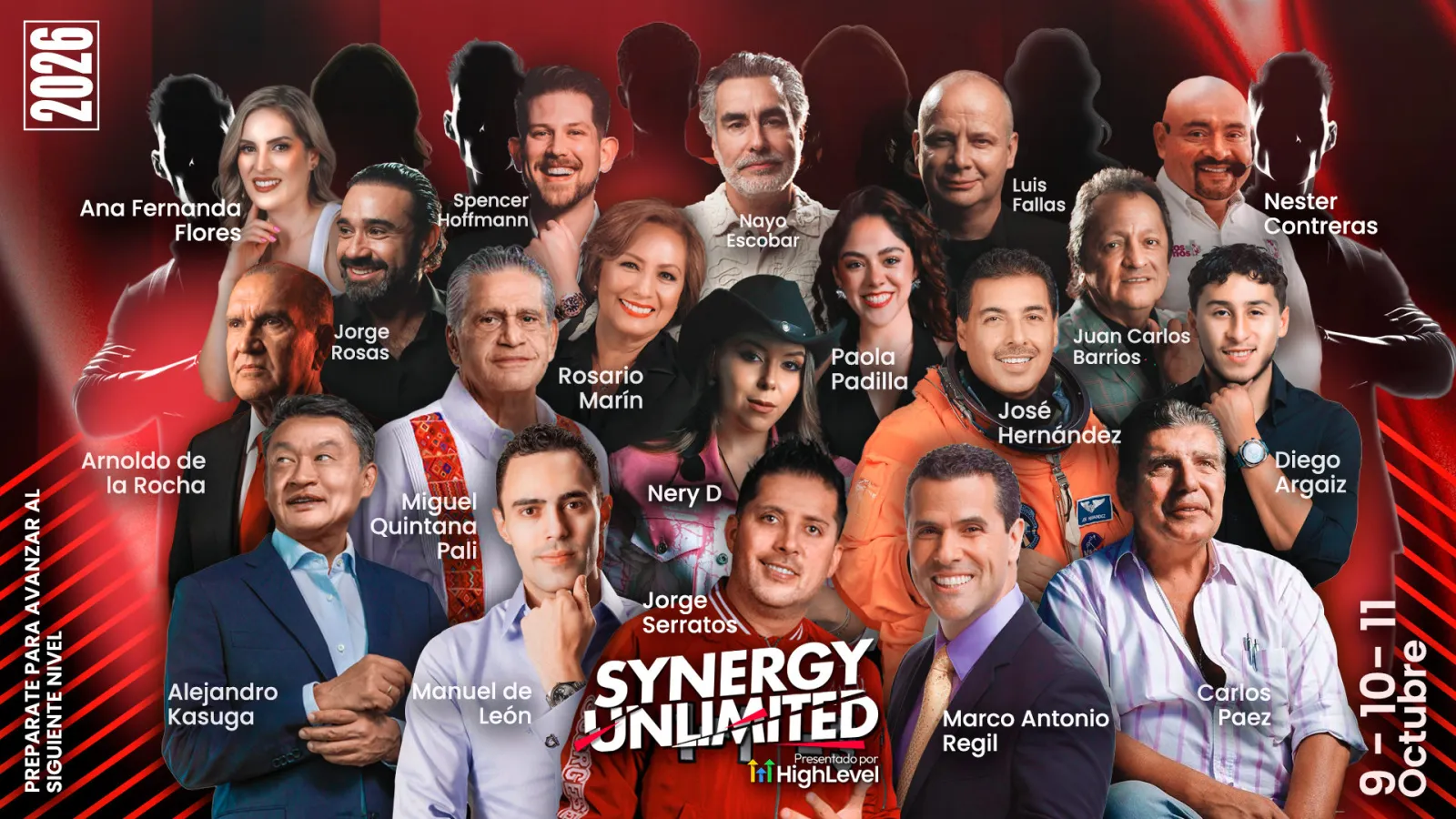 Cartelera de Synergy Unlimited: 9, 10 y 11 de octubre, Expo Guadalajara